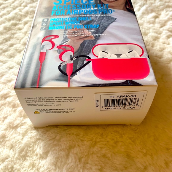 BNIB! Tech Theory AirPod Pro Accessory Kit in Bright Pink - Picture 2 of 4